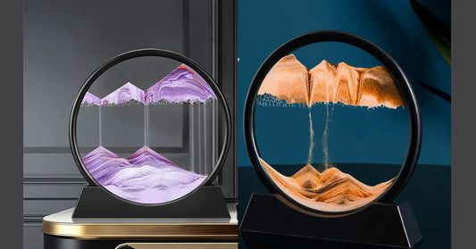 Revolutionize Your Office Aesthetics with Round Glass Deep Sea Sandscapes
