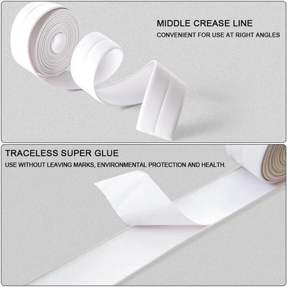 Sealing Tape for Bathroom and Kitchen - Waterproof, Mildew Resistant, Easy to Install, and Long Lasting