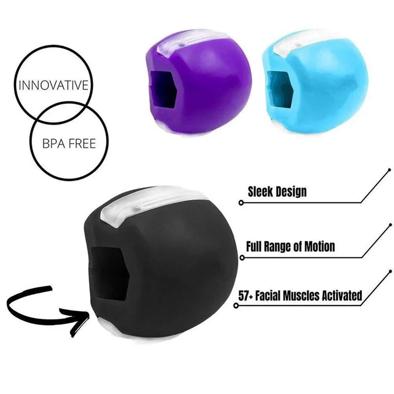 Lotank Silica Gel Face Fitness Ball Jaw Exerciser - Reduce Double Chin