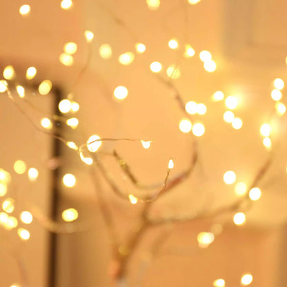 Mini Christmas Tree: LED Fairy Light Garland - A Night Light for Bedrooms and Festive Home Decor