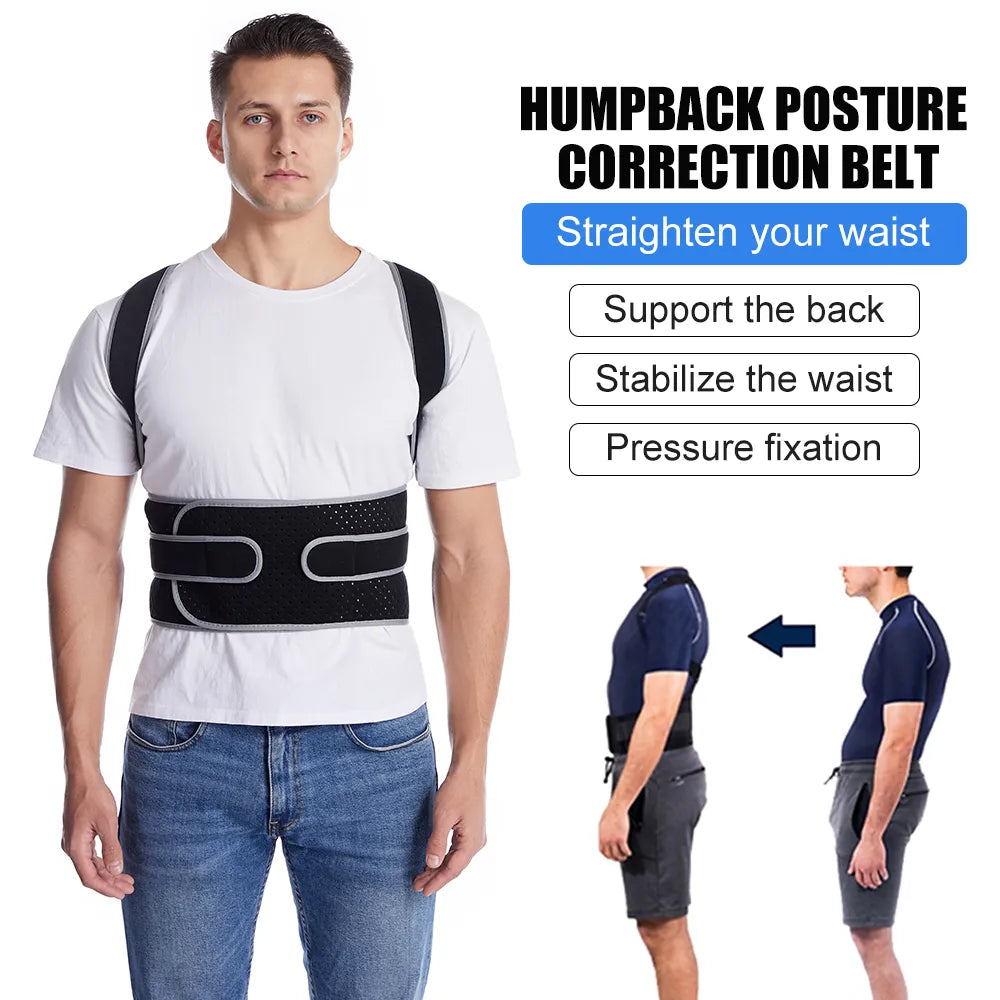 Posture Corrector - Achieve Better Body Alignment with Adjustable Support and Comfort