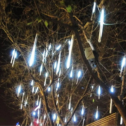 LED Meteor Shower Rain Lights - EU Plug 220V | 30cm-8 Tubes