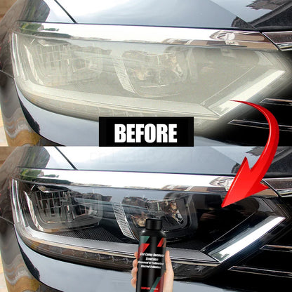 Car Headlight Polish - Scratch Remover Kit with 5ML Polish Liquid.