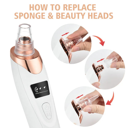 Electric Blackhead Remover Vacuum - Pore Cleansing Technology & USB Rechargeable