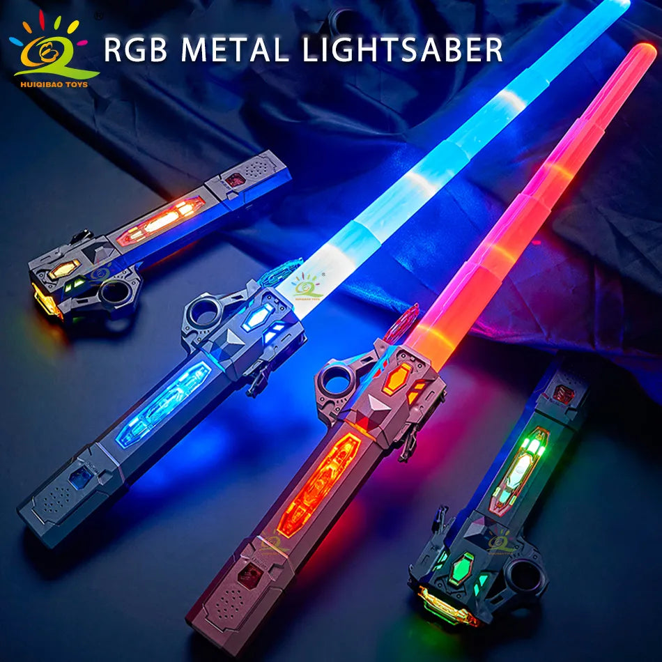 UKBOO Ultimate Lightsaber - Retractable Laser Sword for Kids with Flashing Lights