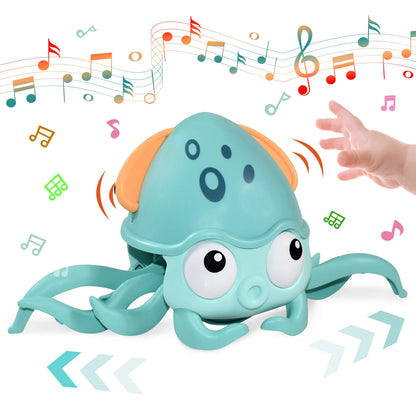 Musical Magic Crab & Octopus Toy - Interactive Crawling Induction Toys for Pets