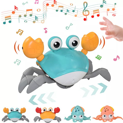 Musical Magic Crab & Octopus Toy - Interactive Crawling Induction Toys for Pets