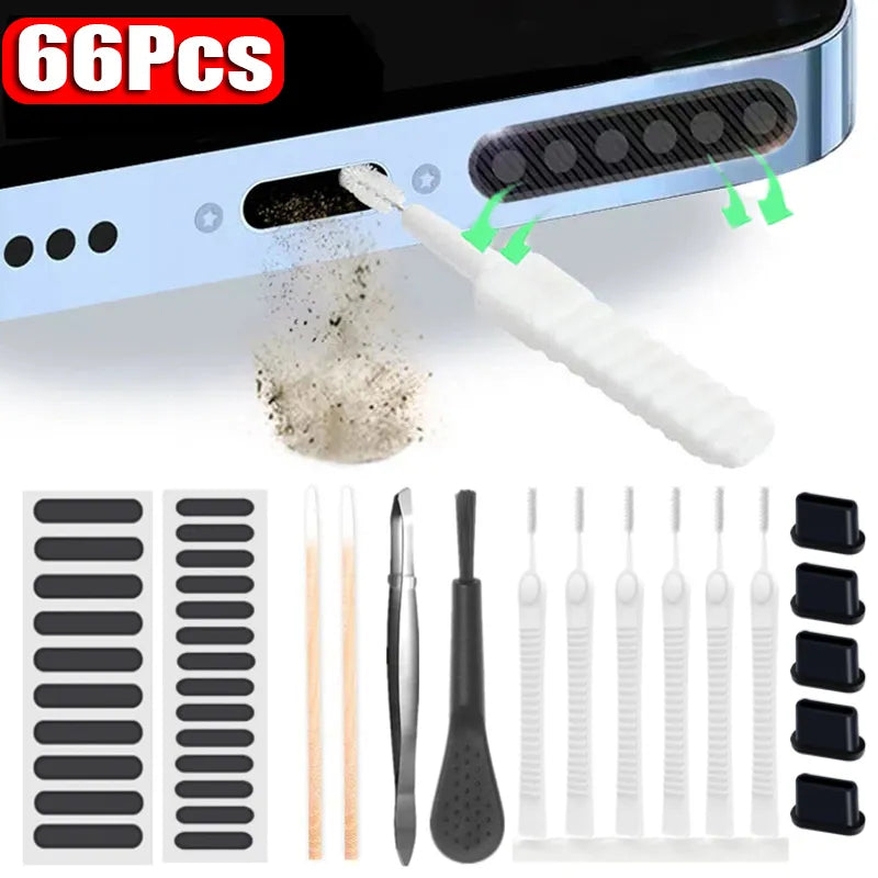 Mobile Phone Speaker Port Cleaner Kit - Efficient Dust Removal for iPhone, Samsung, Xiaomi