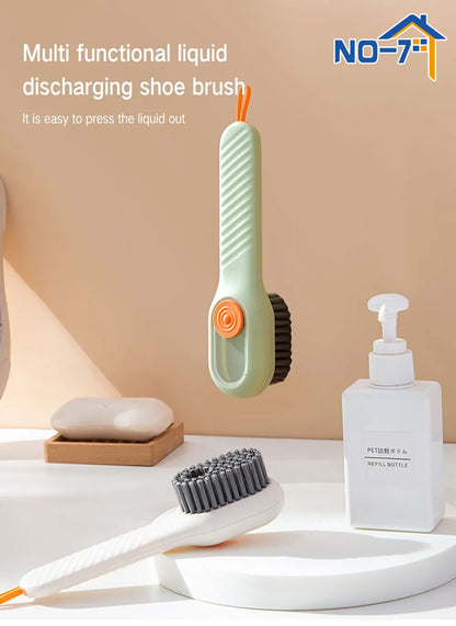 Multifunctional Cleaning Brush with Soft-Bristled Liquid Shoe Brush - Perfect for Shoes, Clothes, and More