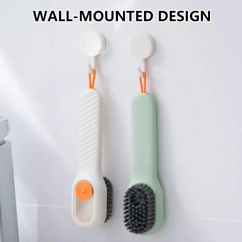 Multifunctional Cleaning Brush with Soft-Bristled Liquid Shoe Brush - Perfect for Shoes, Clothes, and More