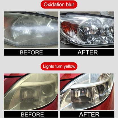 Car Headlight Polish - Scratch Remover Kit with 5ML Polish Liquid.