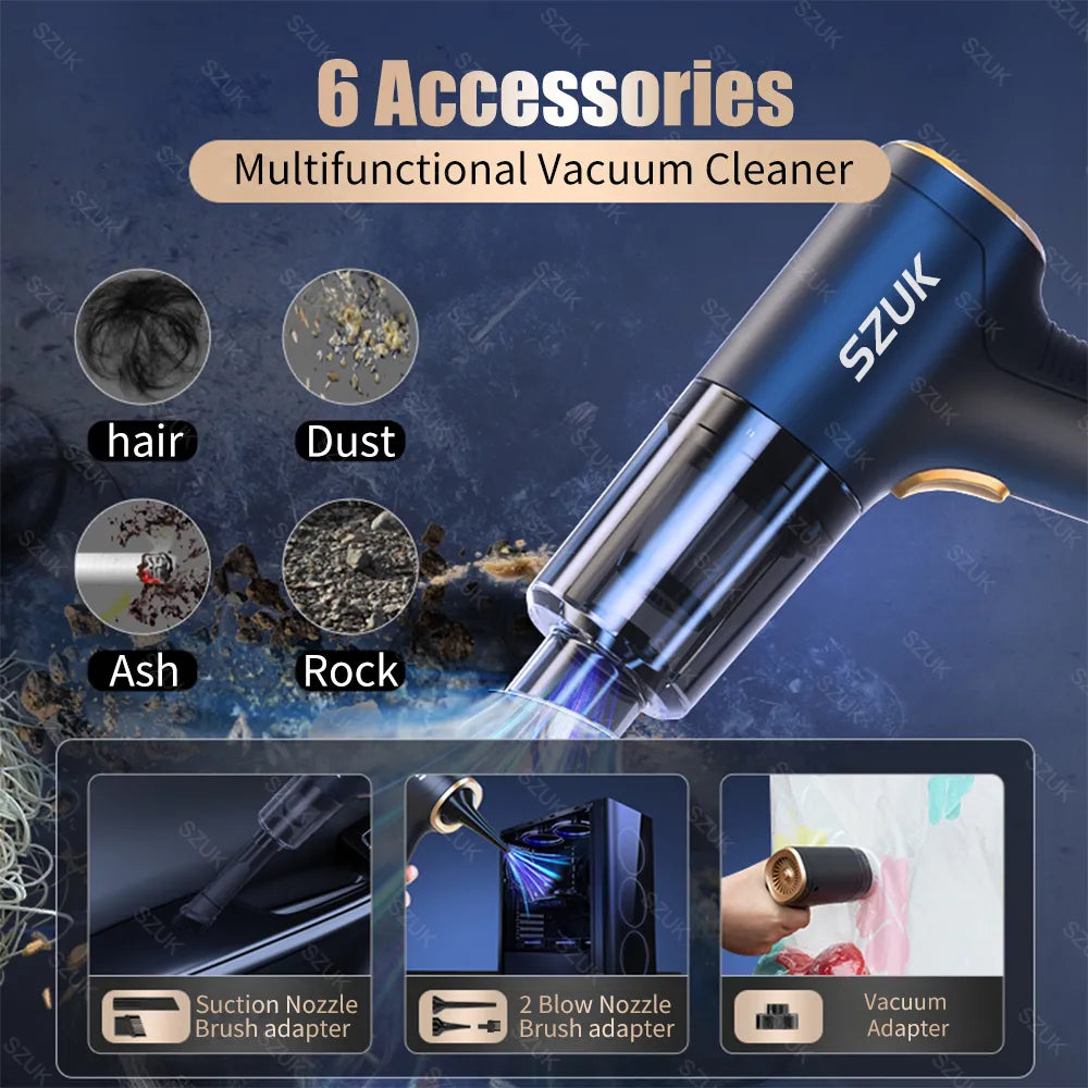 Wireless Handheld Mini Vacuum Cleaner for Cars and Home