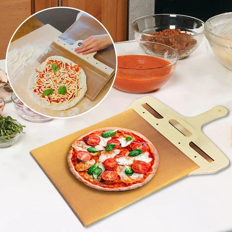 Non-stick Premium Pizza Peel for Easy Pizza Transfer and Baking