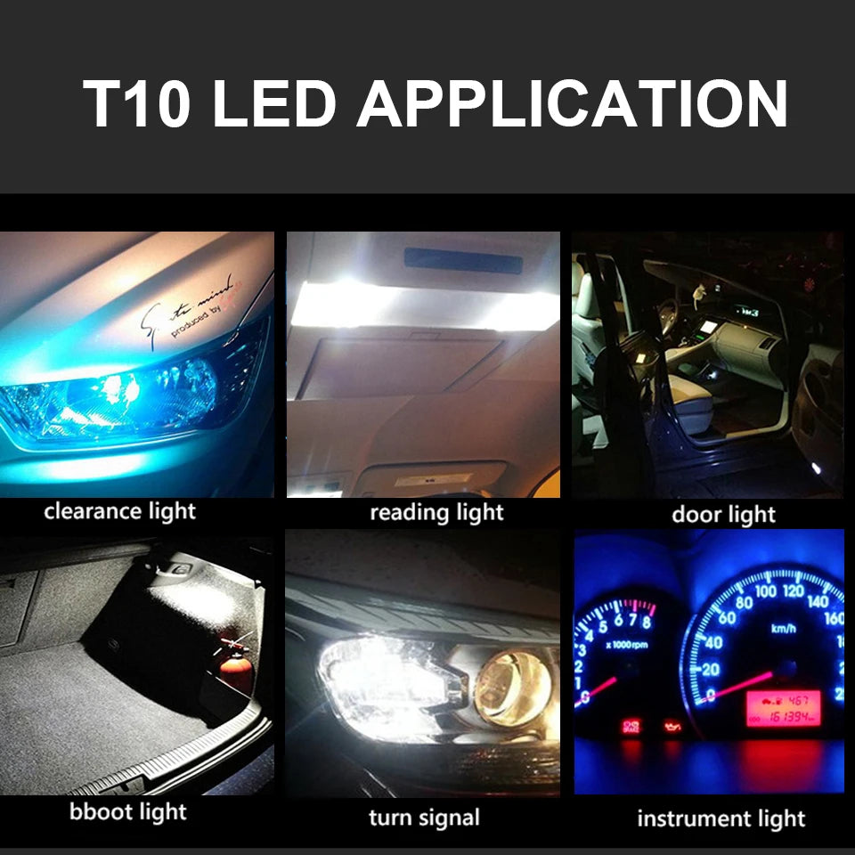 LI FA MALIGHT Super Bright W5W Led T10 Car Light - Crystal Blue, White, and More