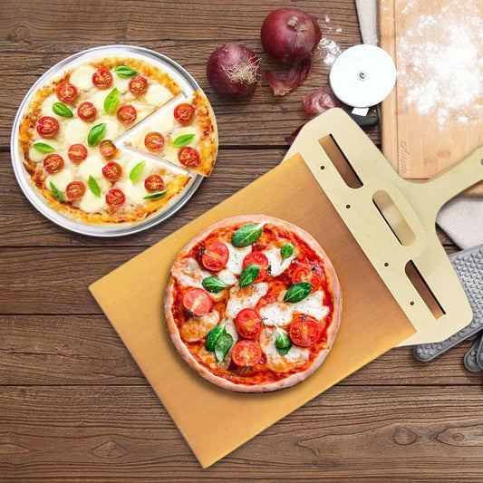 Non-stick Premium Pizza Peel for Easy Pizza Transfer and Baking