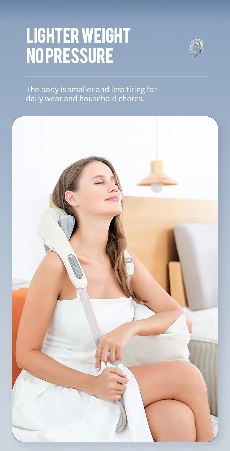 Electric Neck and Shoulder Massage Shawl - Soothe and Relax with Deep Kneading Technology