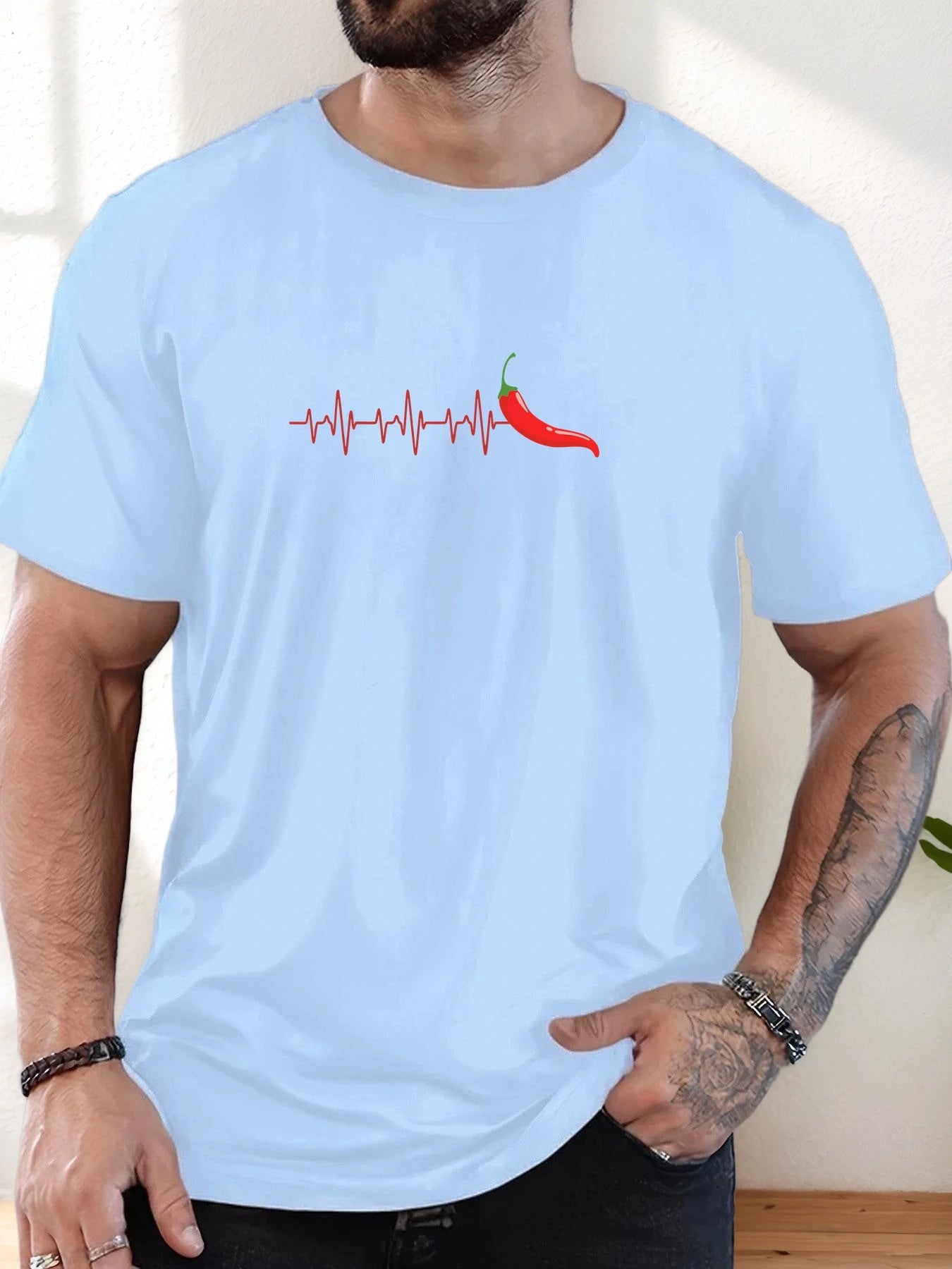 T Shirt for Man 100% Cotton Summer Round Neck Short Sleeve Graphic Print Breathable Streetwear Fashion Leisure Cool T-shirt