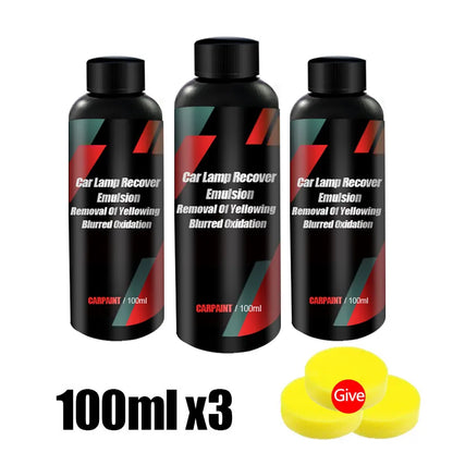 Car Headlight Polish - Scratch Remover Kit with 5ML Polish Liquid.