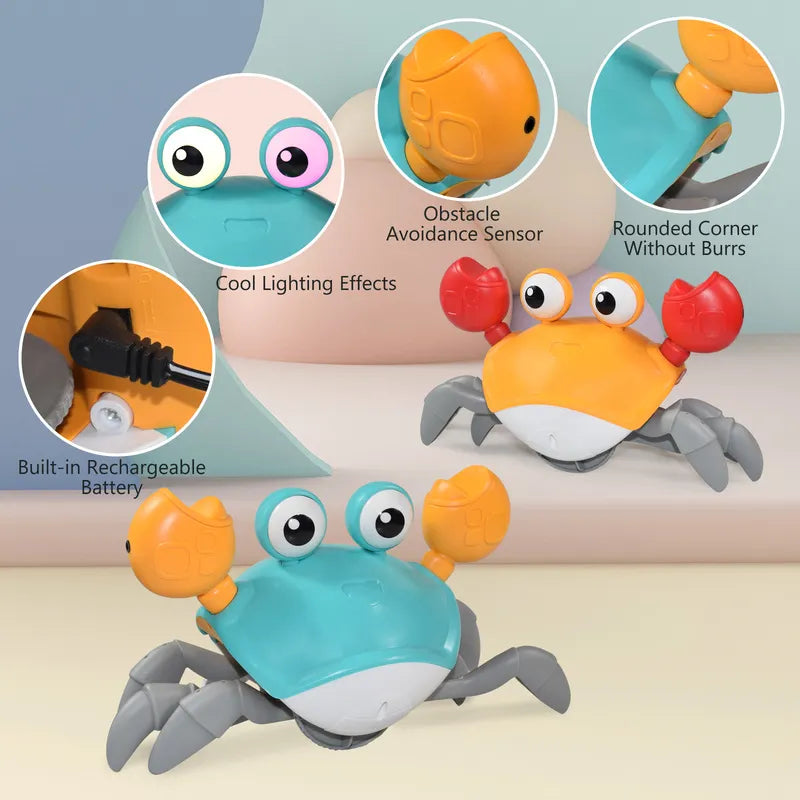 Musical Magic Crab & Octopus Toy - Interactive Crawling Induction Toys for Pets