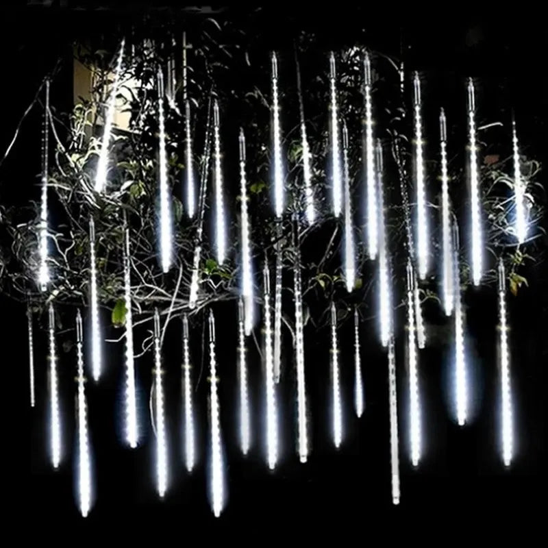 LED Meteor Shower Rain Lights - EU Plug 220V | 30cm-8 Tubes