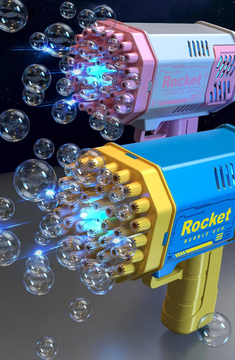 Bubble Fun with 40-hole Space Light Bubble Machine