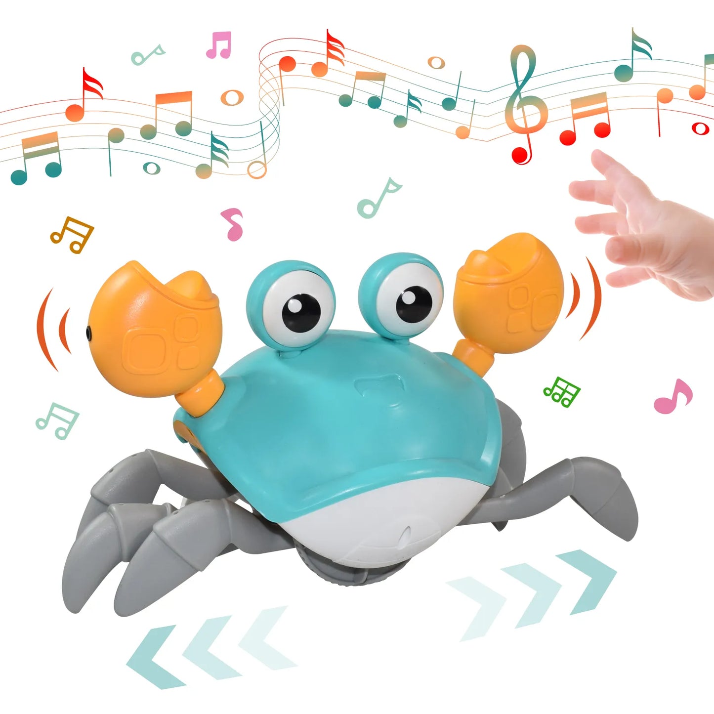 Musical Magic Crab & Octopus Toy - Interactive Crawling Induction Toys for Pets