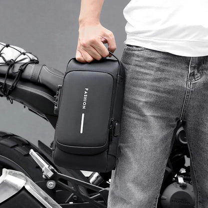 Men's Multifunctional Anti-theft Crossbody Bag with USB Charging