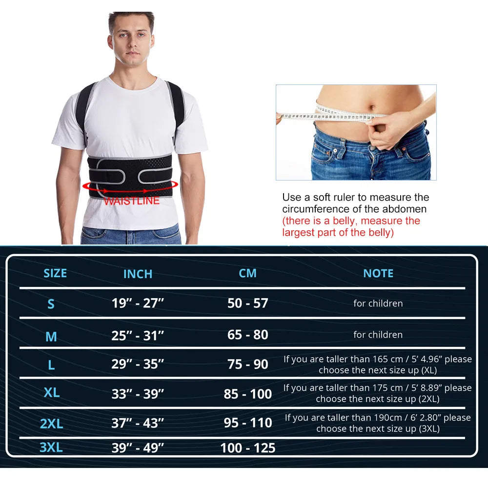 Posture Corrector - Achieve Better Body Alignment with Adjustable Support and Comfort