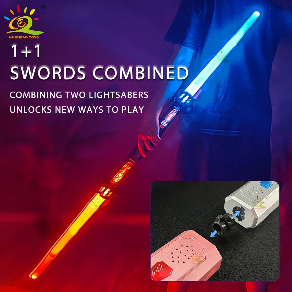 UKBOO Ultimate Lightsaber - Retractable Laser Sword for Kids with Flashing Lights