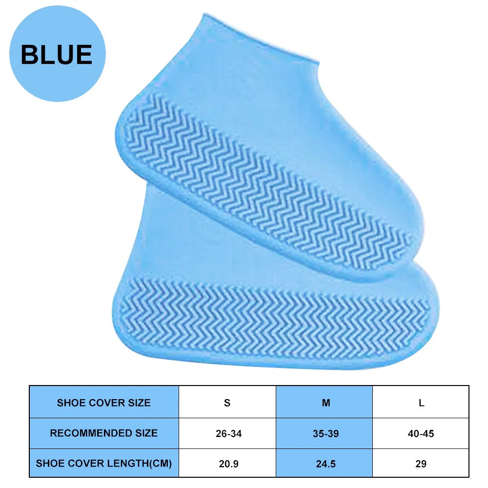 Waterproof Silicone Shoe Covers Reusable Non-Slip Wear-Resistant Rain Shoe Covers Protector Anti-Slip Boot For Outdoor Rainy Day